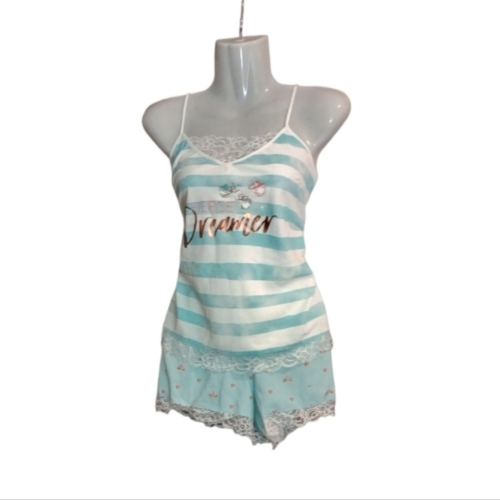 Dreamy Striped Blue and White Pajama Set